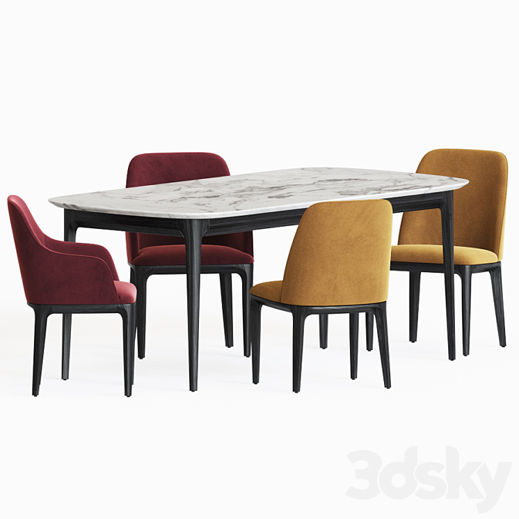 Dining Set 78 3D Model