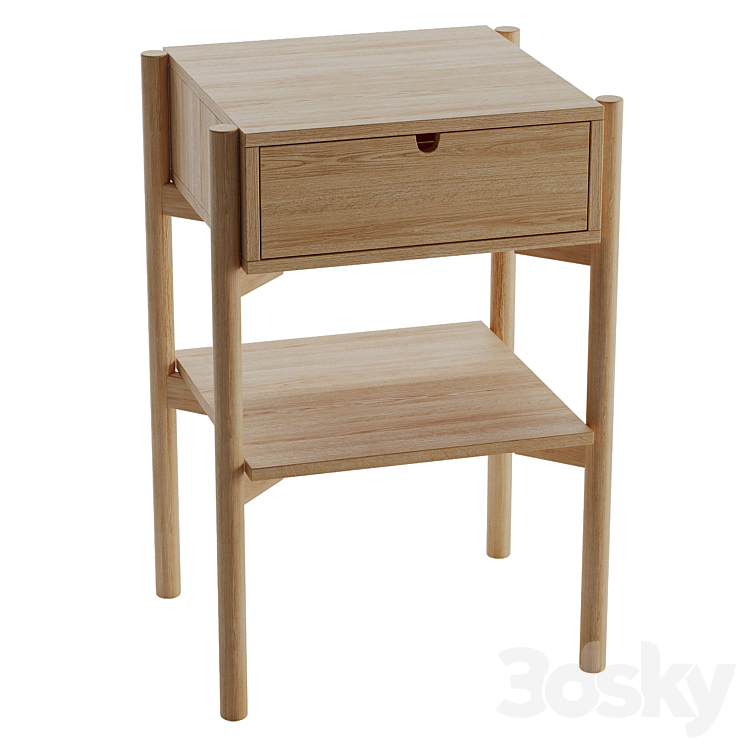 JYSK DALBY BEDSIDE TABLE 3DS Max - thumbnail 1