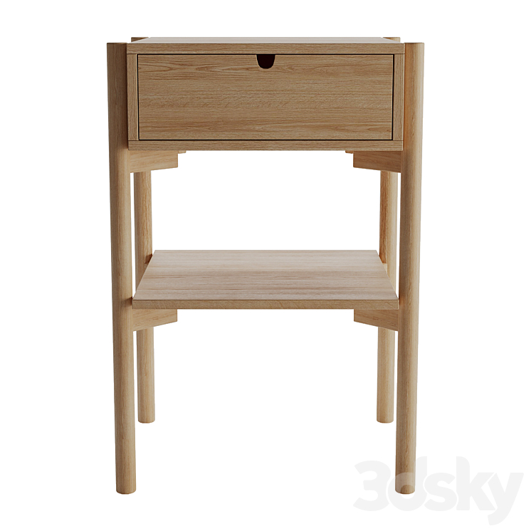 JYSK DALBY BEDSIDE TABLE 3DS Max - thumbnail 2