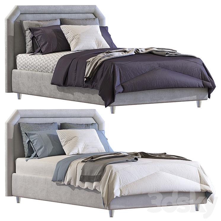 Bed Camille Con Gonna / Twils 2 3D Model