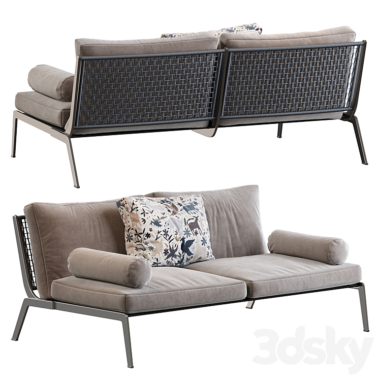 Happy sofa flexform 3D Model