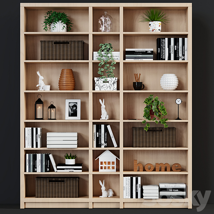 3DS MAX Ikea billy shelf 3DS Max