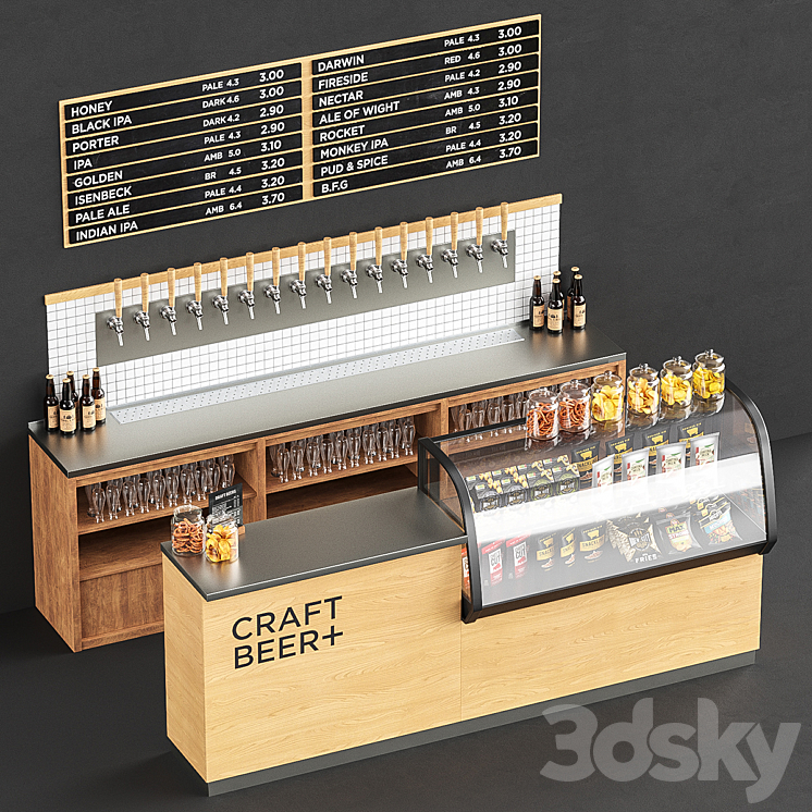 Beer taps shop 3DS Max - thumbnail 1