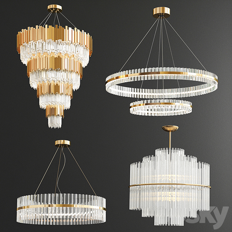 Four Exclusive Chandelier Collection_76 3DS Max Model - thumbnail 1