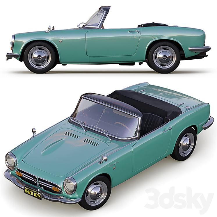 Honda S800 Cabriolet '66 3D Model