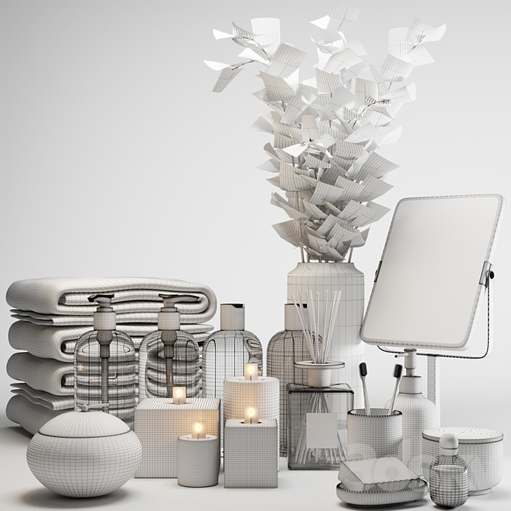 H&M Bathroom set 3D Model