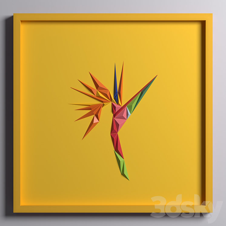 Paper Art Work 03 3D Model