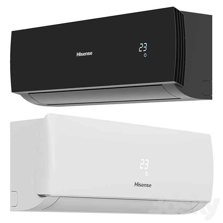 HISENSE air conditioners 3D Model 3DSKY Decor Helper