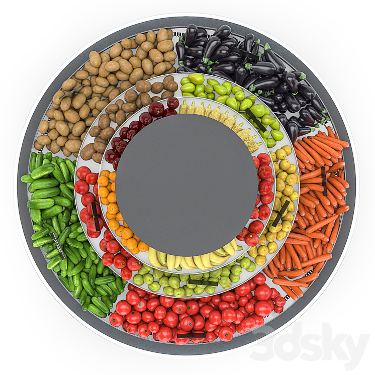 Vegetable Breakdown HitLine 3D Model