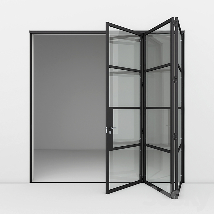 Aluminum door 8 3D Model