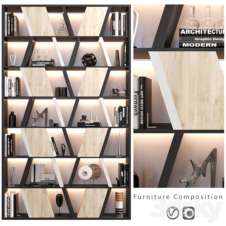 Furniture Composition | 18 3DS Max - thumbnail 1