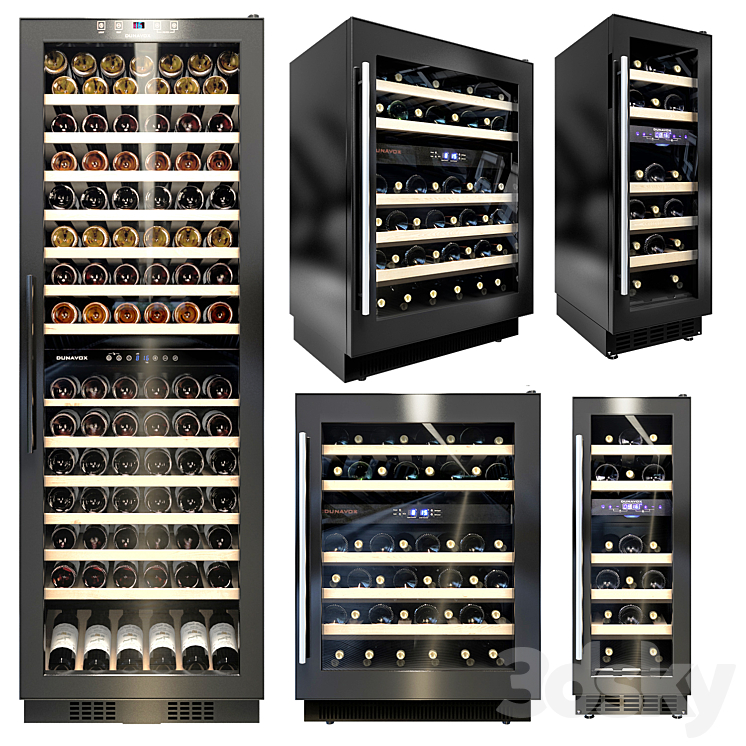 Dunavox Wine cabinet 2 3DS Max - thumbnail 1