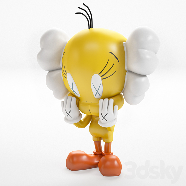 KAWS Tweety 3D Model