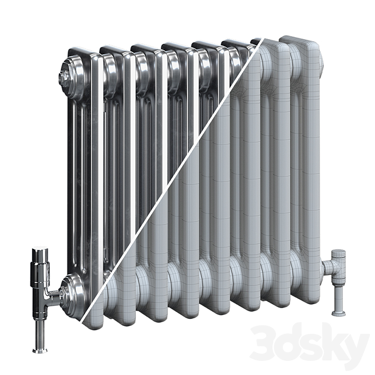 Zehnder Charleston radiators 3C 3DS Max - thumbnail 2