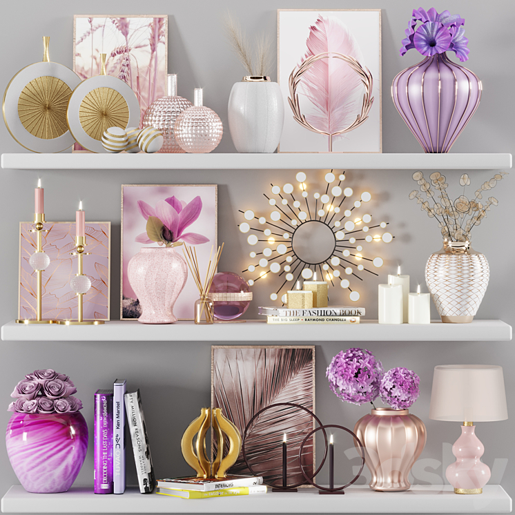 Decorative set 04（model:3022075_Circle_Vray,Corona）