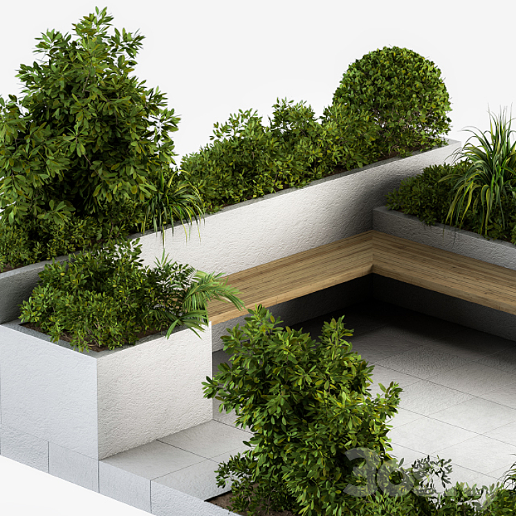 Roof Garden and Landscape Furniture 04 3DS Max - thumbnail 2