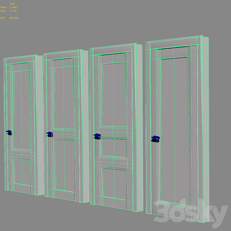 Siena doors 3D Model