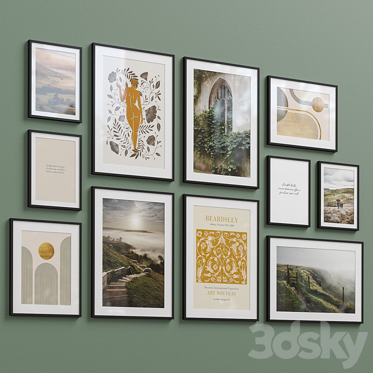 Interior Picture Frames Set-57 3DS Max - thumbnail 2