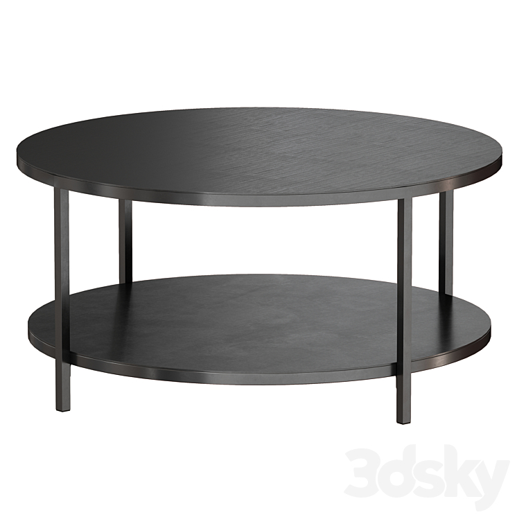 Echelon Round Coffee Table (Crate and Barrel) 3DS Max - thumbnail 2