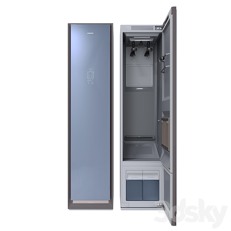 Samsung DF60R8600CG AirDresser Garment Care System 3D Model