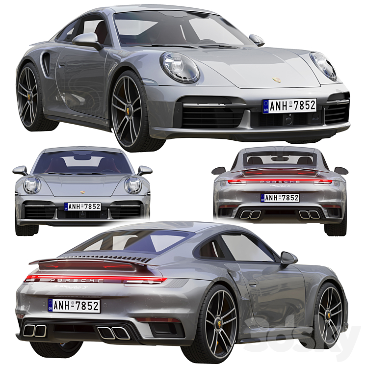Porsche 911 Turbo S 2021 Free Download