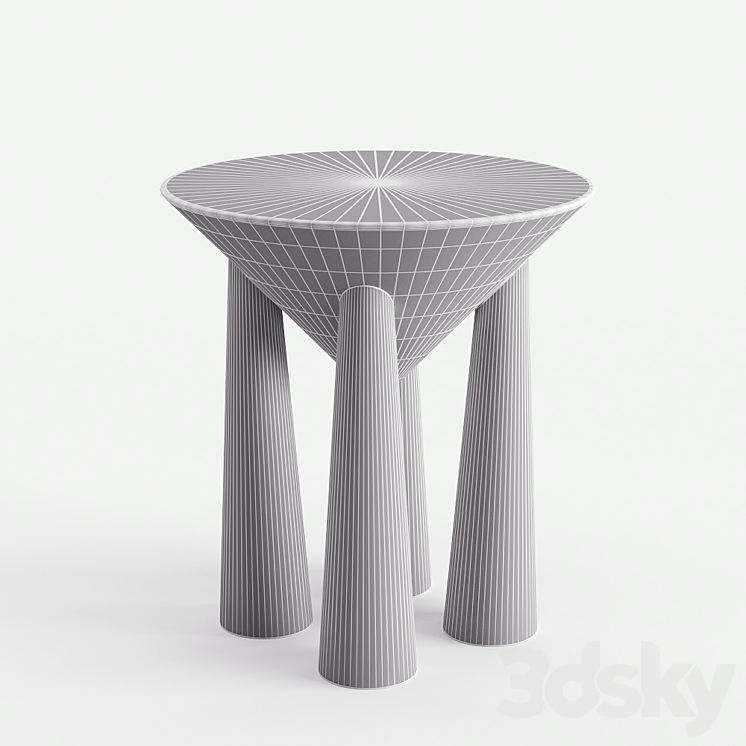 Kongo Side Table 3D Model Free