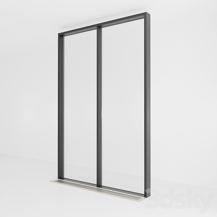 Panoramic glazing. Stained glass. 61 3D Model