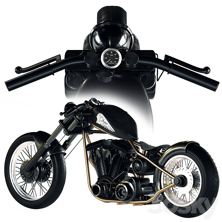 motorcycle 3D Model Free