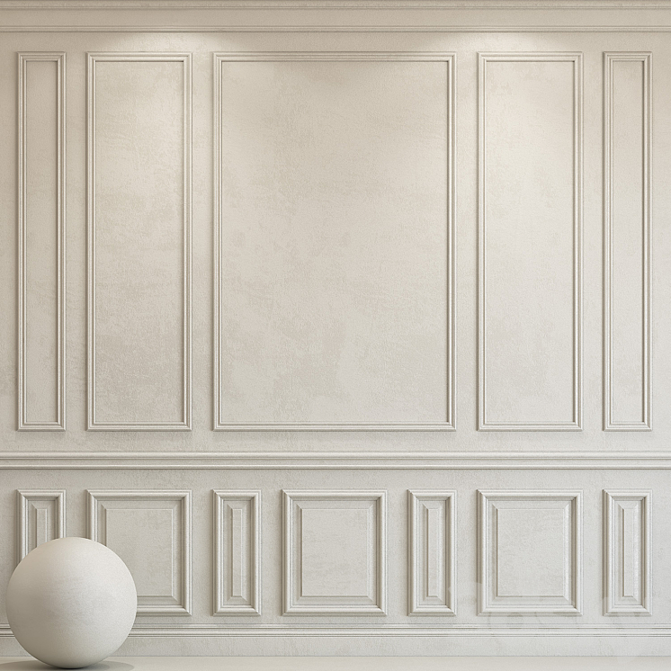 Decorative plaster with molding 80 3DS Max Model - thumbnail 1