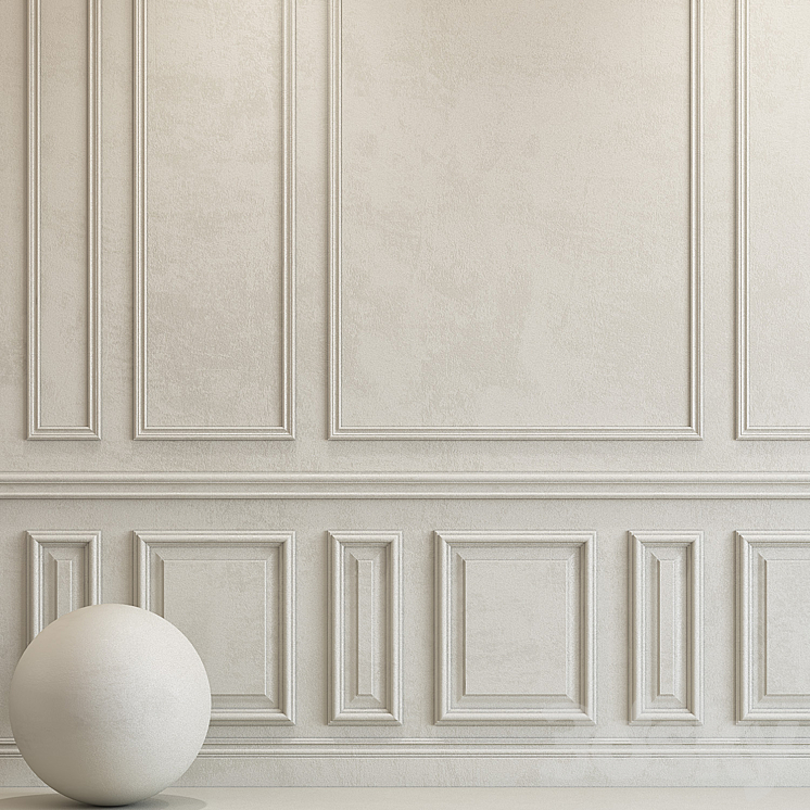 Decorative plaster with molding 80 3DS Max Model - thumbnail 2