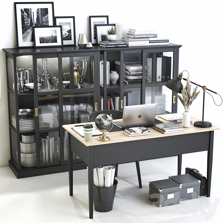 IKEA office workplace 43 3DS Max - thumbnail 1