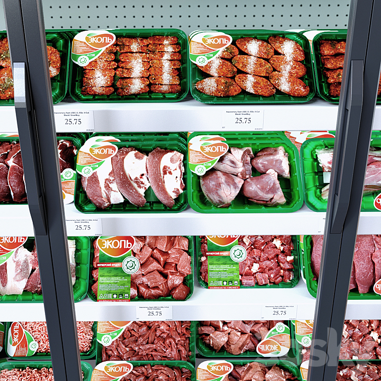 Refrigerated showcase Bonnetneve Proxima 3D Model