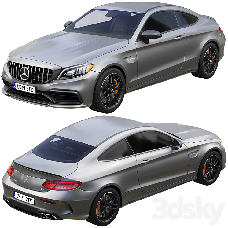 Mercedes-Benz C63 Coupe 2020 3D Model
