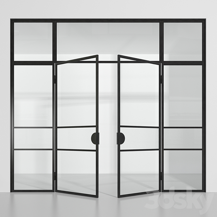 3DS MAX Glass partition (Loft) 2 3DS Max