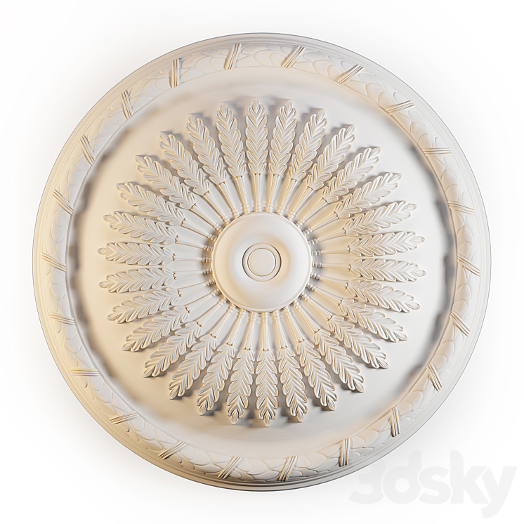 Ceiling rose Perfect B3062 3DS Max - thumbnail 1