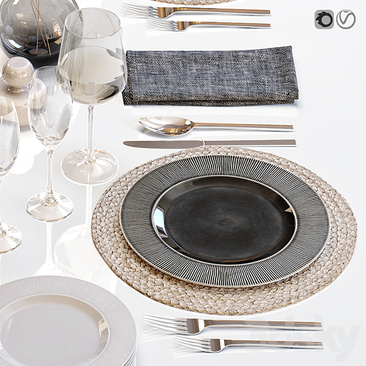 Table setting 29 3D Model