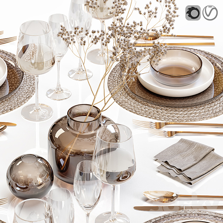Table setting 28 3D Model