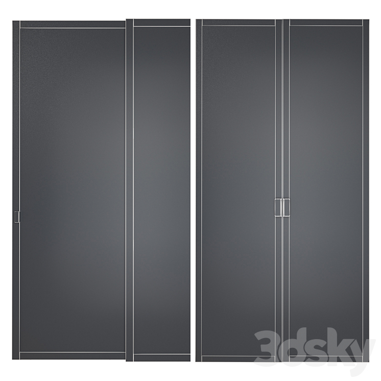 Shutters door 3D Model