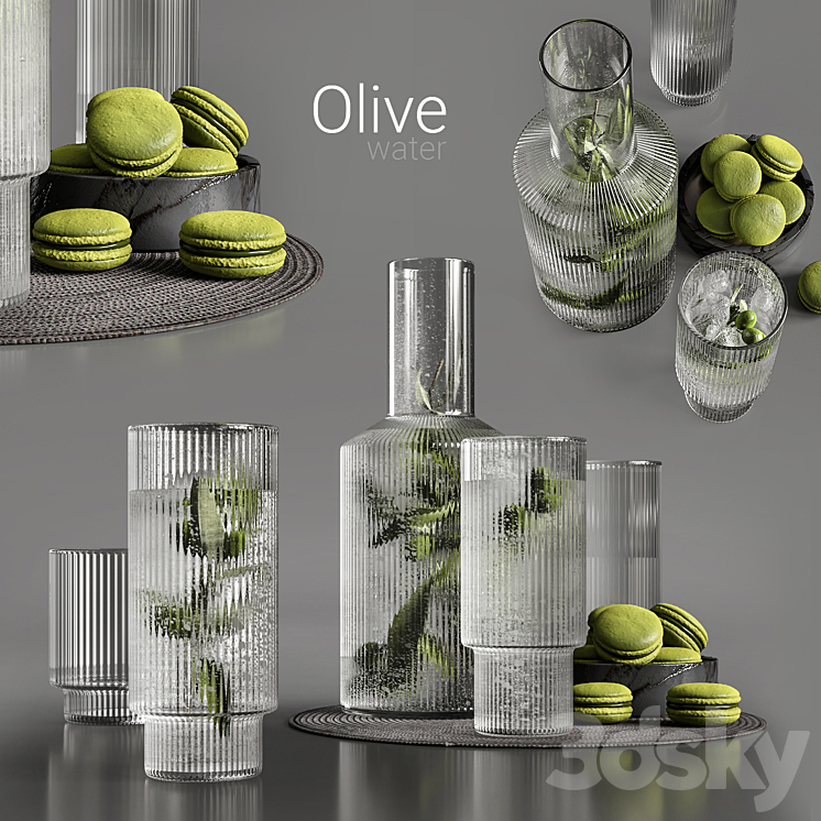 Olive water 3DS Max - thumbnail 1