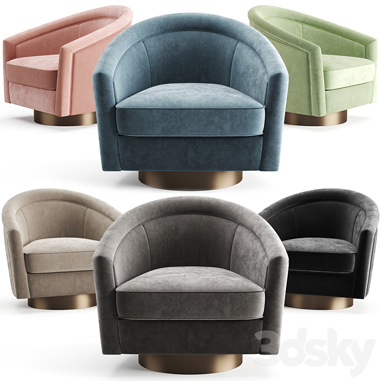 Eichholtz Swivel Chair Catene 3DS Max 3ds Max Files