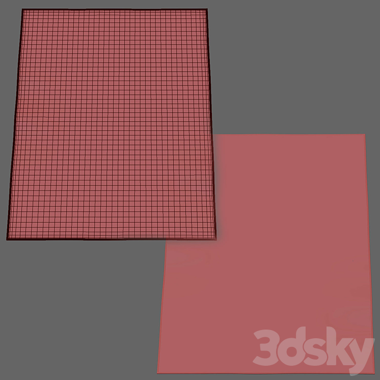 Palermo Hand-Knotted Silk Rug 3DS Max - thumbnail 2