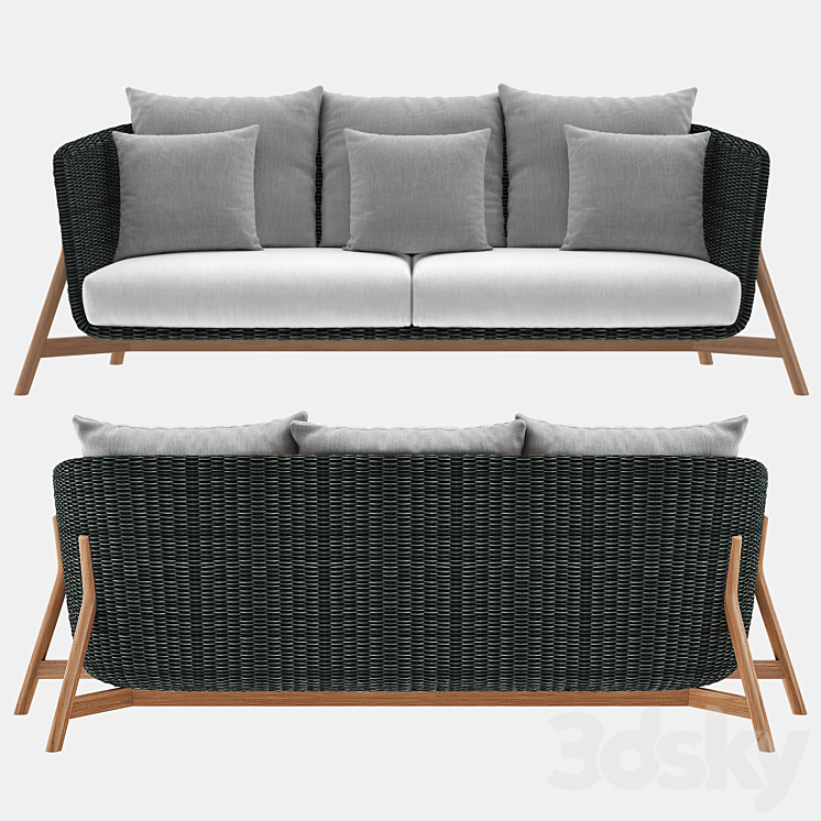 ROUND Sofá 3 - POINT 3D Model