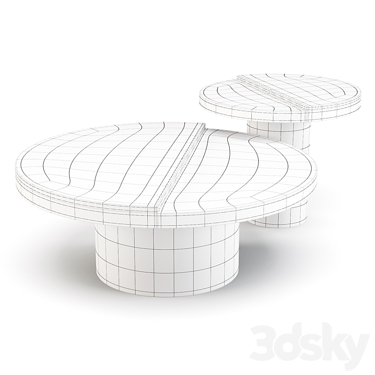 Eichholtz: Excelsior - Coffee and Side Table 3D Model