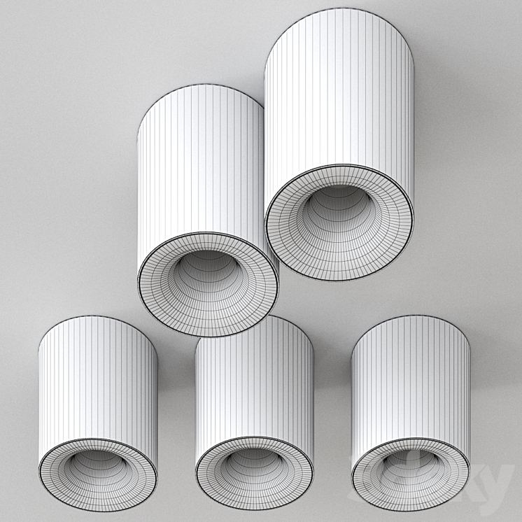 SMART CAKE By Modular Lighting Instruments Modular Ceiling Lighting 3D Model
