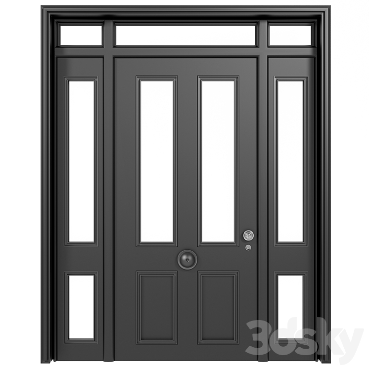 Classic  door 01 3D Model