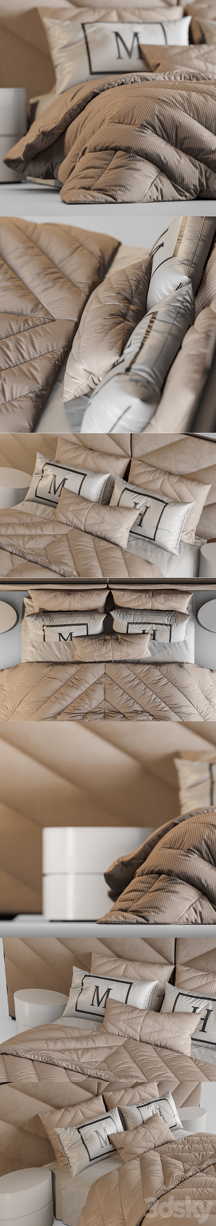 London_Bed 3DS Max - thumbnail 2