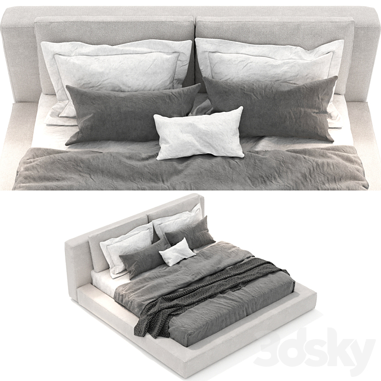 Rh cloud slipcovered store platform bed