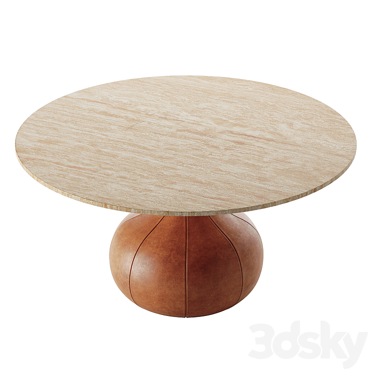 Cruz travertine dining clearance table
