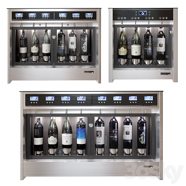 Wine Dispensers 3DS Max Model - thumbnail 1