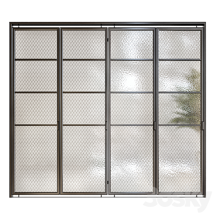 Sliding Door 2 3D Model